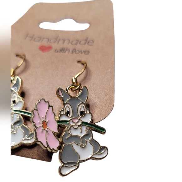 Bambi & Thumper Earrings - Picture 2 of 12